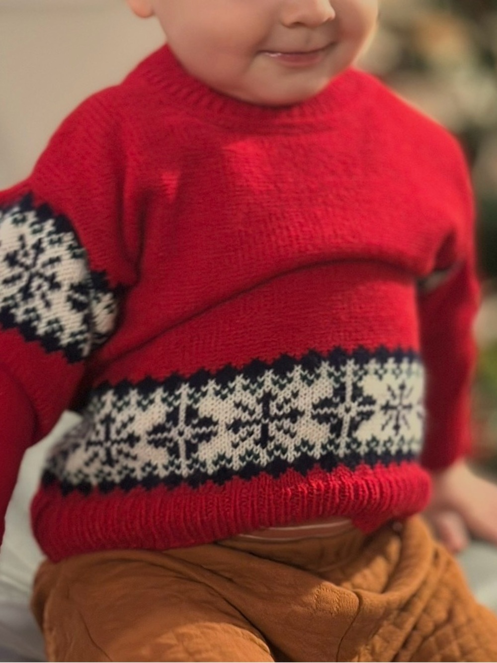 Hand Knit Made in Alaska Cute Sweater 12-18mo (fit up to 2y)